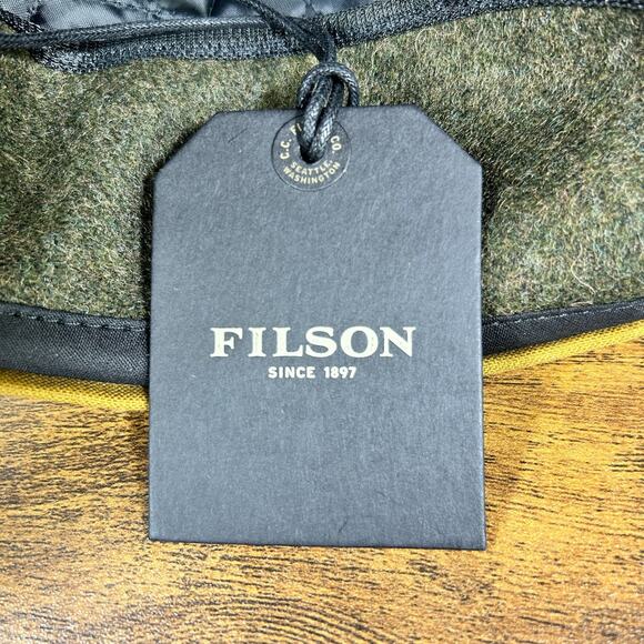 FILSON INSULATED TIN CLOTH CAP DARK TAN L USA Made - Picture 14 of 15